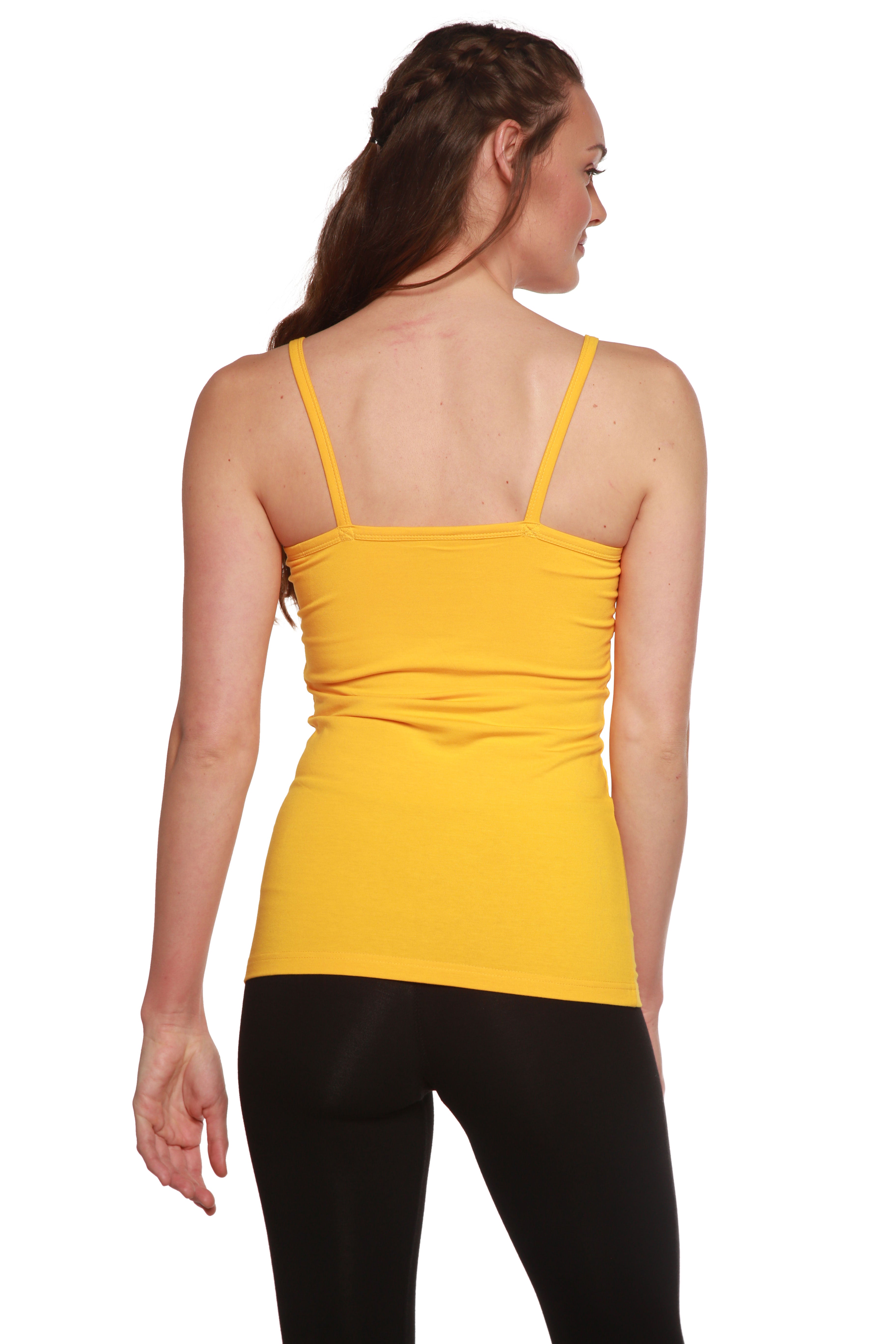 Spun Bamboo Clearance Women's Bamboo/Cotton Camisole with Shelf Bra — alternative angle