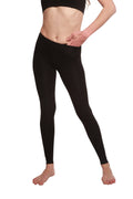 Spun Bamboo Clearance Women's Bamboo/Cotton Full Length Legging in Black — main product shot