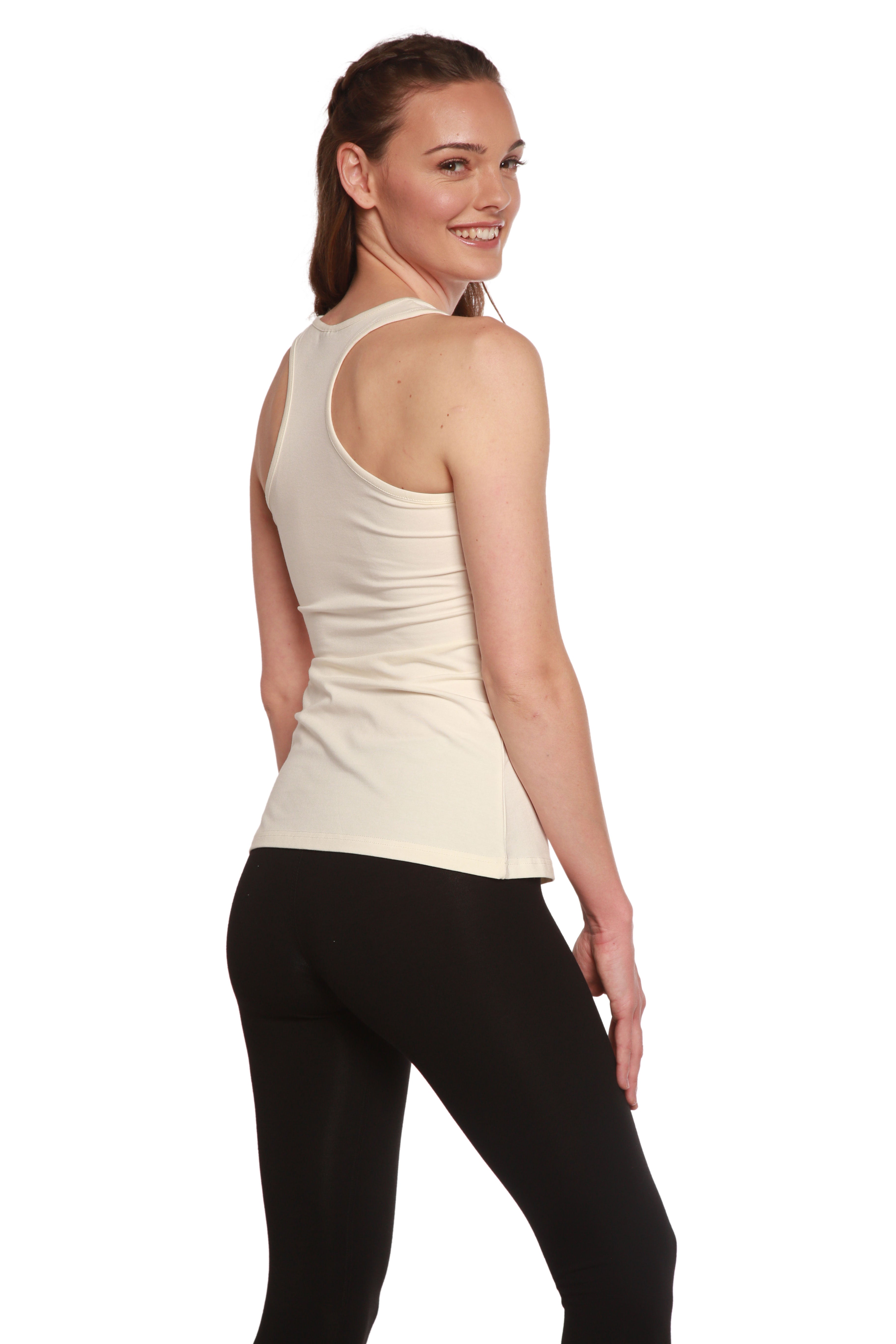 Spun Bamboo Clearance Women's Bamboo/Cotton Racer Back Tank Top — packaging
