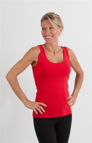 Spun Bamboo Clearance Women's Bamboo/Cotton Racer Back Tank Top — lifestyle context