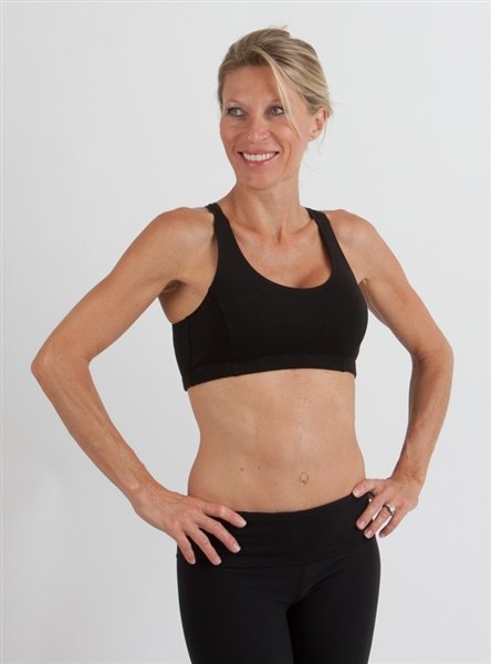 Spun Bamboo New Women's Bamboo Padded Sports Bra in Black — lifestyle context