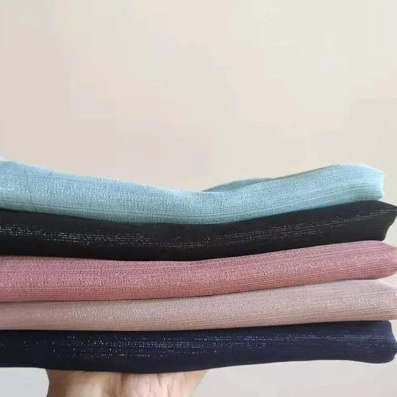 Mariam's Collection Women's hijab in Solid Color with Silver Silk Bronzing (MH022) — product category context