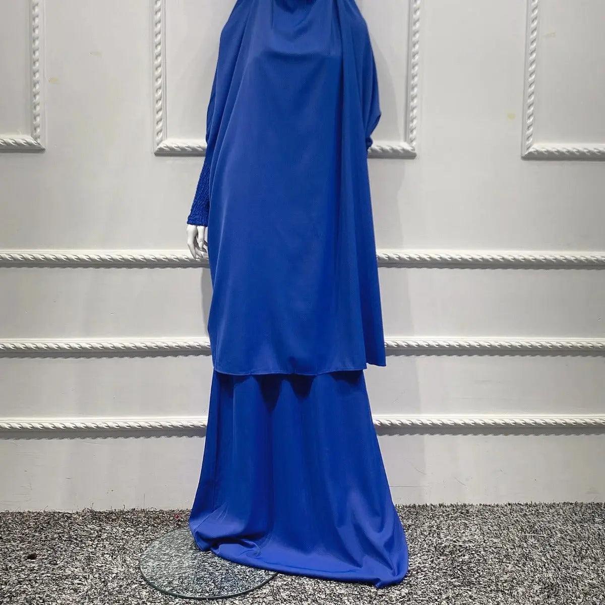 Mariam's Collection Mariam's Collection MJ004 Women's Nida Scrunchie Cuffs 2-Piece Jilbab — detail shot 6