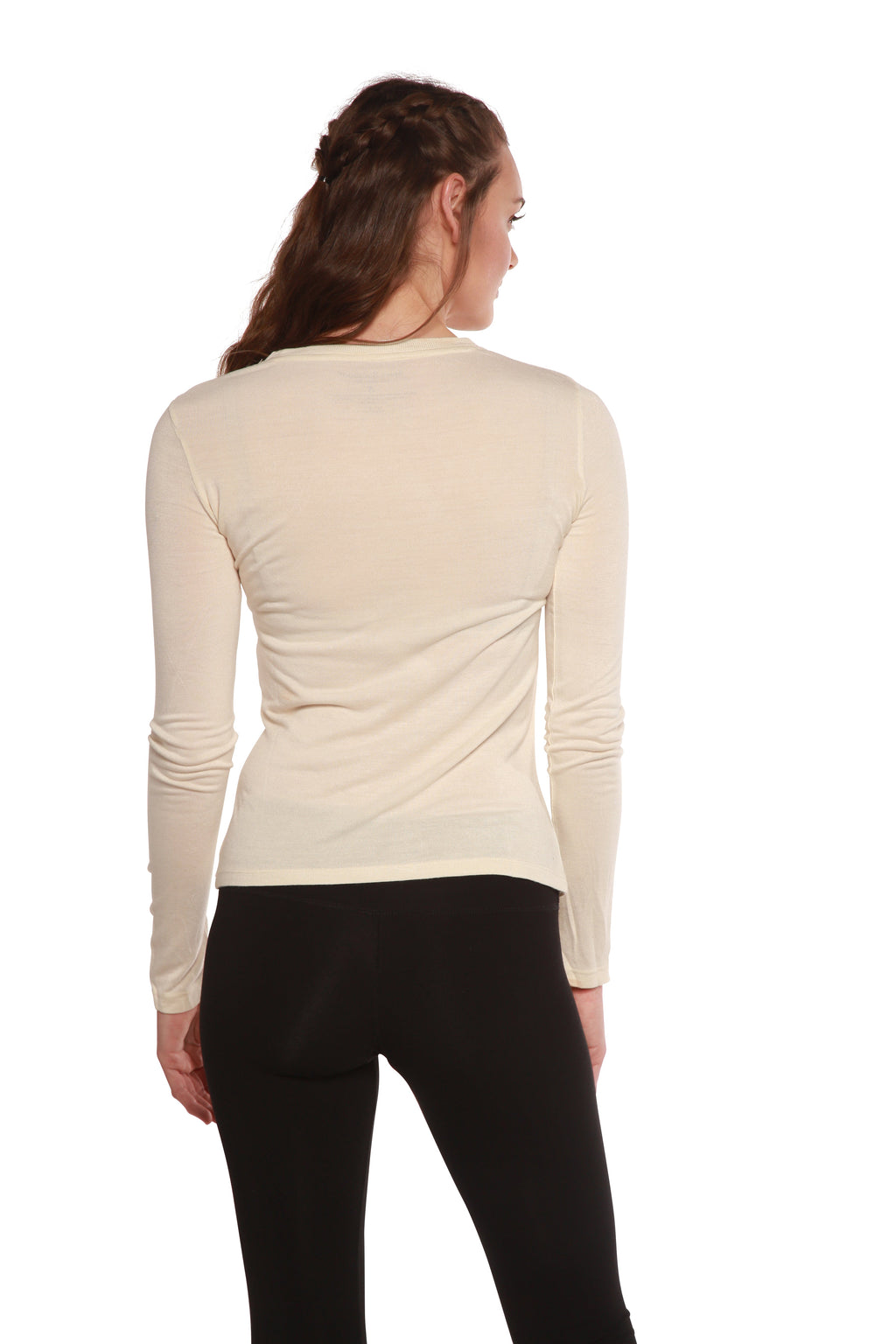 Clearance Women's Scoop Neck 100% Bamboo Viscose Long Sleeve Shirt — view 7
