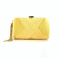Mariam's Collection MAC032 Women's Silk Evening Bag with Elegant Tassel Pendant — detail shot 6