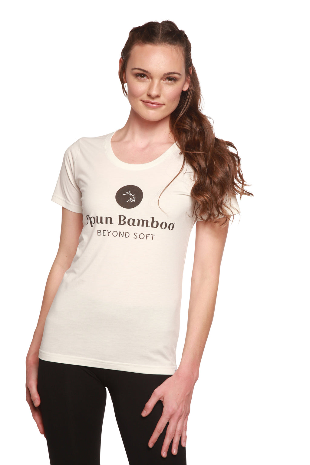 Spun Bamboo Women's Spun Bamboo Logo Bamboo Viscose/Organic Cotton T-Shirt — side view