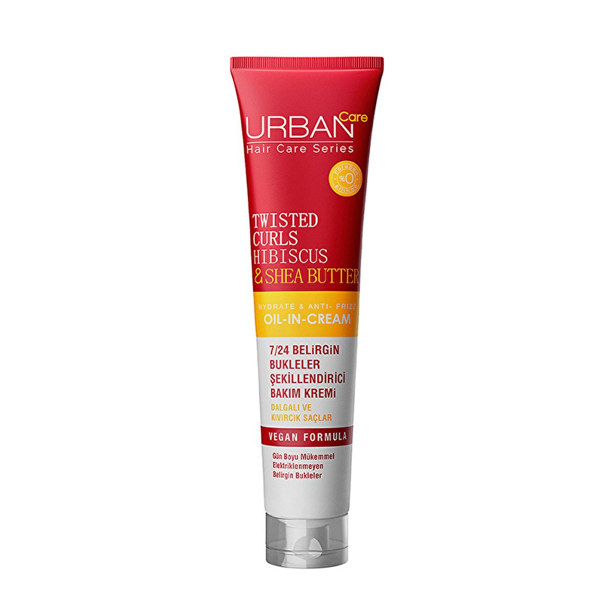 Urban Care Twisted Curls: Hibiscus & Shea Butter Curl Defining Cream - Frizz Control, Intense Moisture, Silicone & Paraben Free - 5.92 fl oz