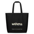 WONENA Eco-Friendly Cotton Tote - Black — main product shot