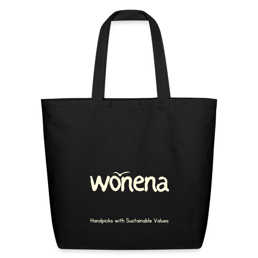 WONENA Eco-Friendly Cotton Tote - Black — main product shot