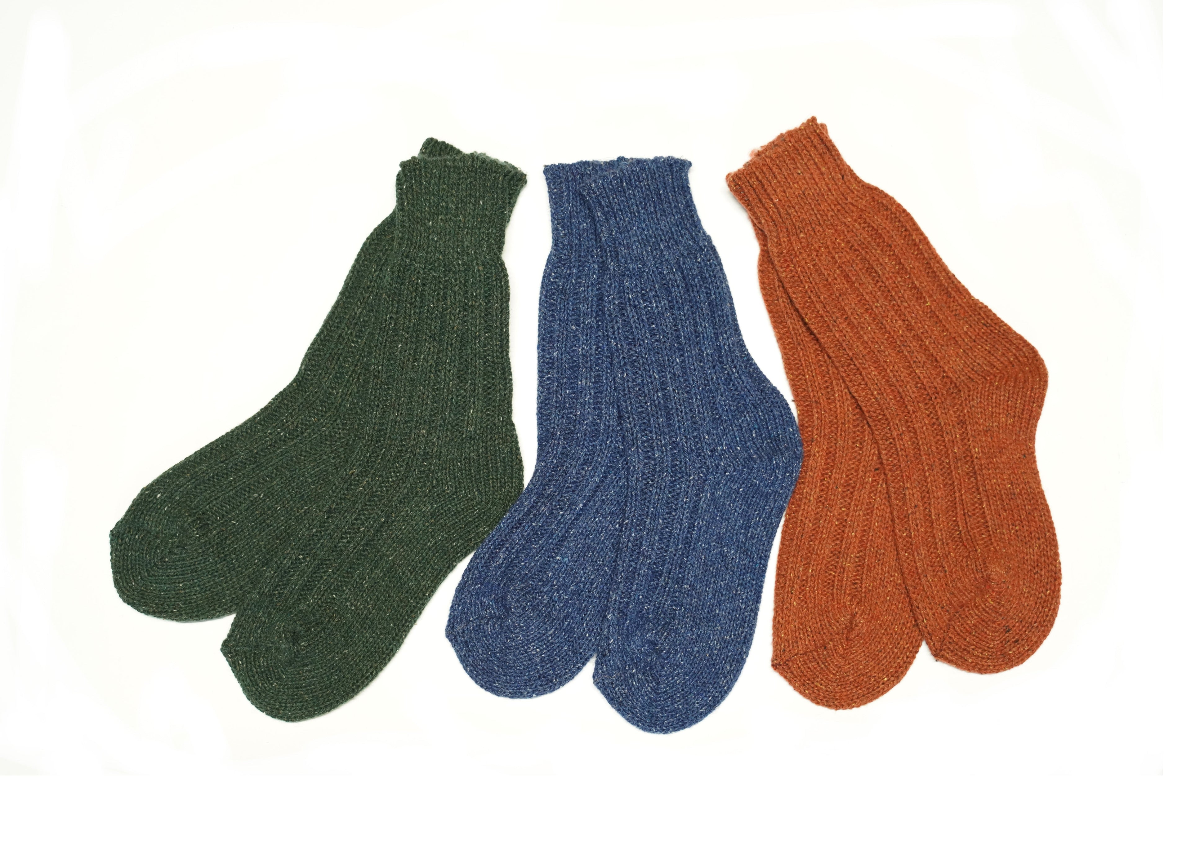 tittimitti tittimitti® Women’s Wool Silk Socks 3-Pack – Soft Warm Winter Crew Socks (Made in Italy) — detail close-up