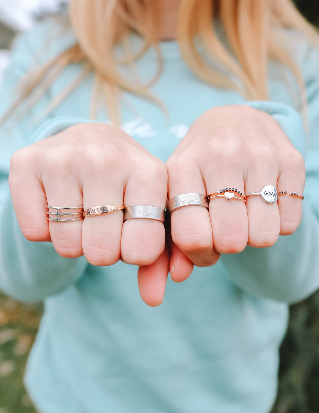 Elevated Faith Worthy Ring — lifestyle context