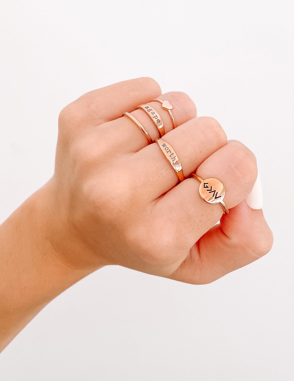 Elevated Faith Worthy Ring — detail close-up