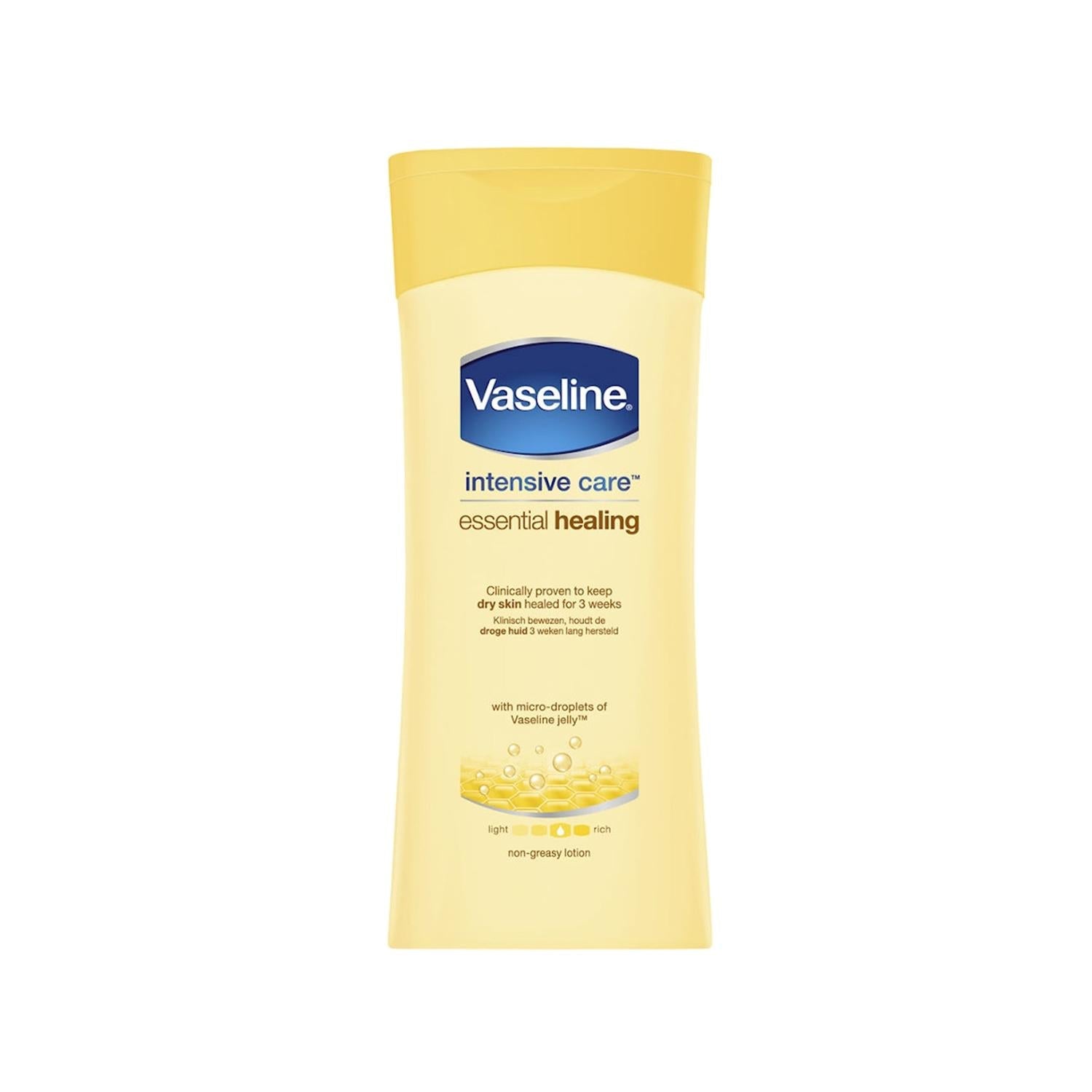 Vaseline Essential Healing Body Lotion 400ml - Moisturizing & Healing Dry Skin, Trusted Vaseline Quality