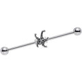 BodyCandy 14G Steel Seeing Starfish Industrial Barbell 38mm — main product shot