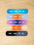 Elevated Faith WWJD Gradient Sticker Pack — main product shot