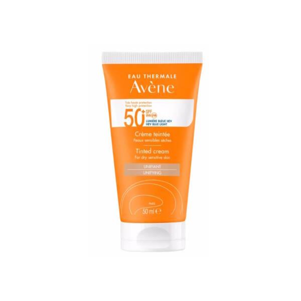 Avene Tinted Cream SPF50+ Unifying 50ml - Tinted Sunscreen Cream for Dry Skin with High SPF Protection