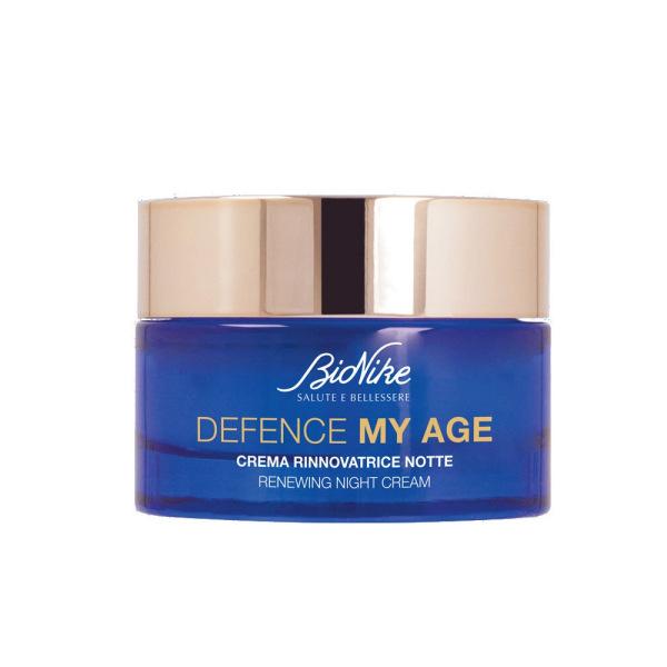 BioNike Defence My Age Anti-Aging Night Cream - Hydrating, Vitamin C Enriched Skincare for Mature Skin
