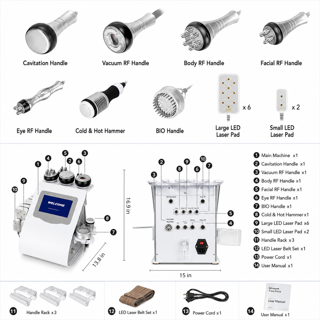 Shape Tactics Cavitation RF Vacuum Skin Tightening System – Cavitation Machines, view 8
