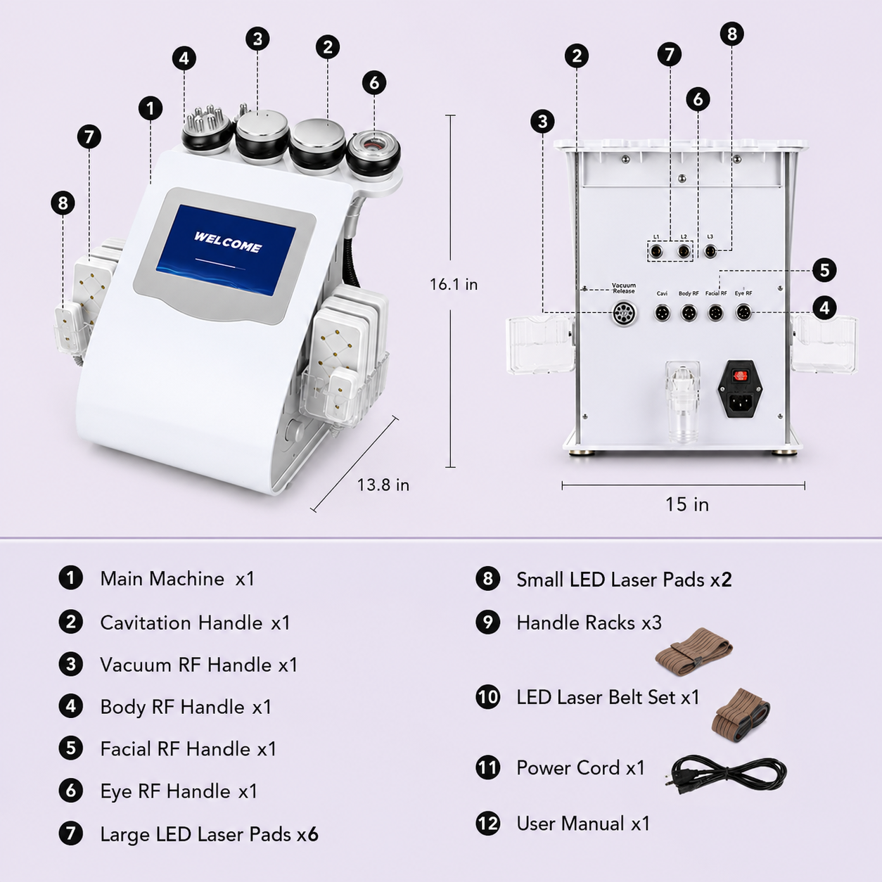 Shape Tactics Ultrasonic Cavitation RF Beauty System – Cavitation Machines, view 9