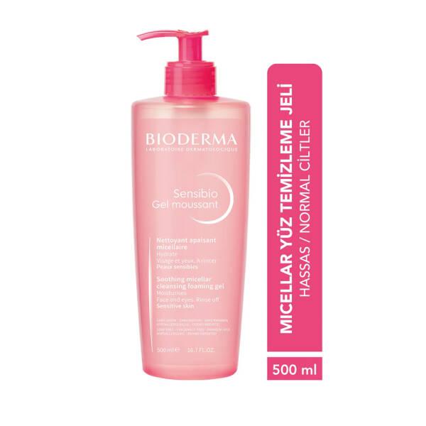 Bioderma Sensibio Foaming Gel Cleanser for Sensitive Skin - 16.91 fl oz, Fragrance-Free, Dermatologically Tested