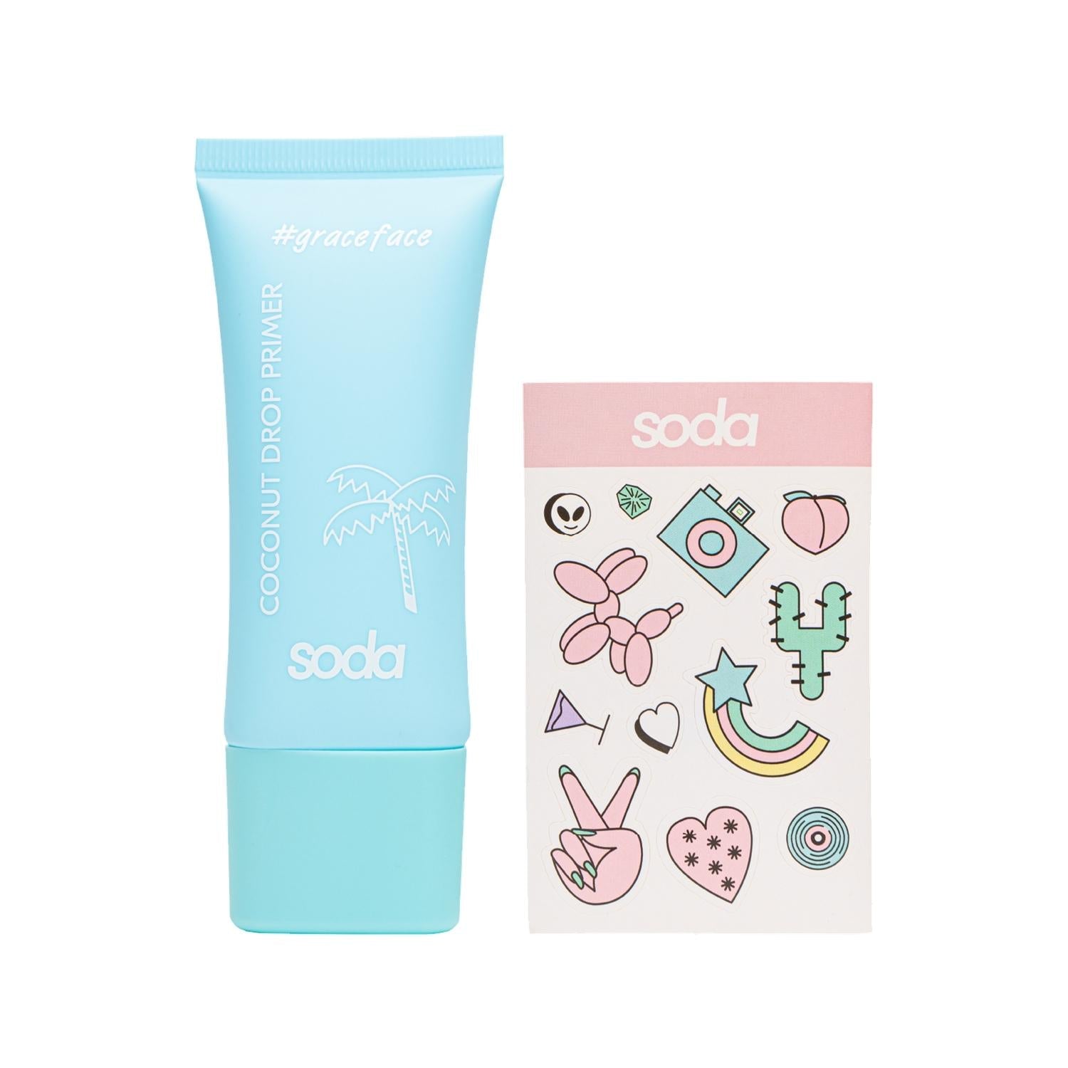 Soda Brand Coconut Drop Makeup Base - Natural Coconut Makeup Primer for Beauty-Conscious Individuals