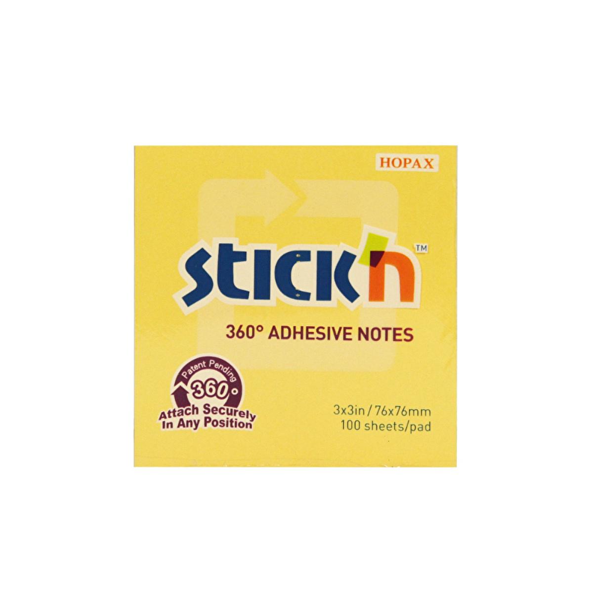 Gõpta Stick'n Gold Sticky Notes: 360¡ Adhesive, Repositionable, 100 Sheets - Perfect for Home, Office, & School