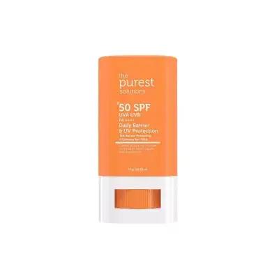The Purest Solutions SPF50+ Sunscreen Stick: High UVA/UVB & Blue Light Protection - Natural, Portable, & Water Resistant for Sensitive & Oily Skin