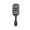 Olivia Garden Hair Brush - Essential Care Flex Thick Hair Bristles Matt Black for Gentle Detangling