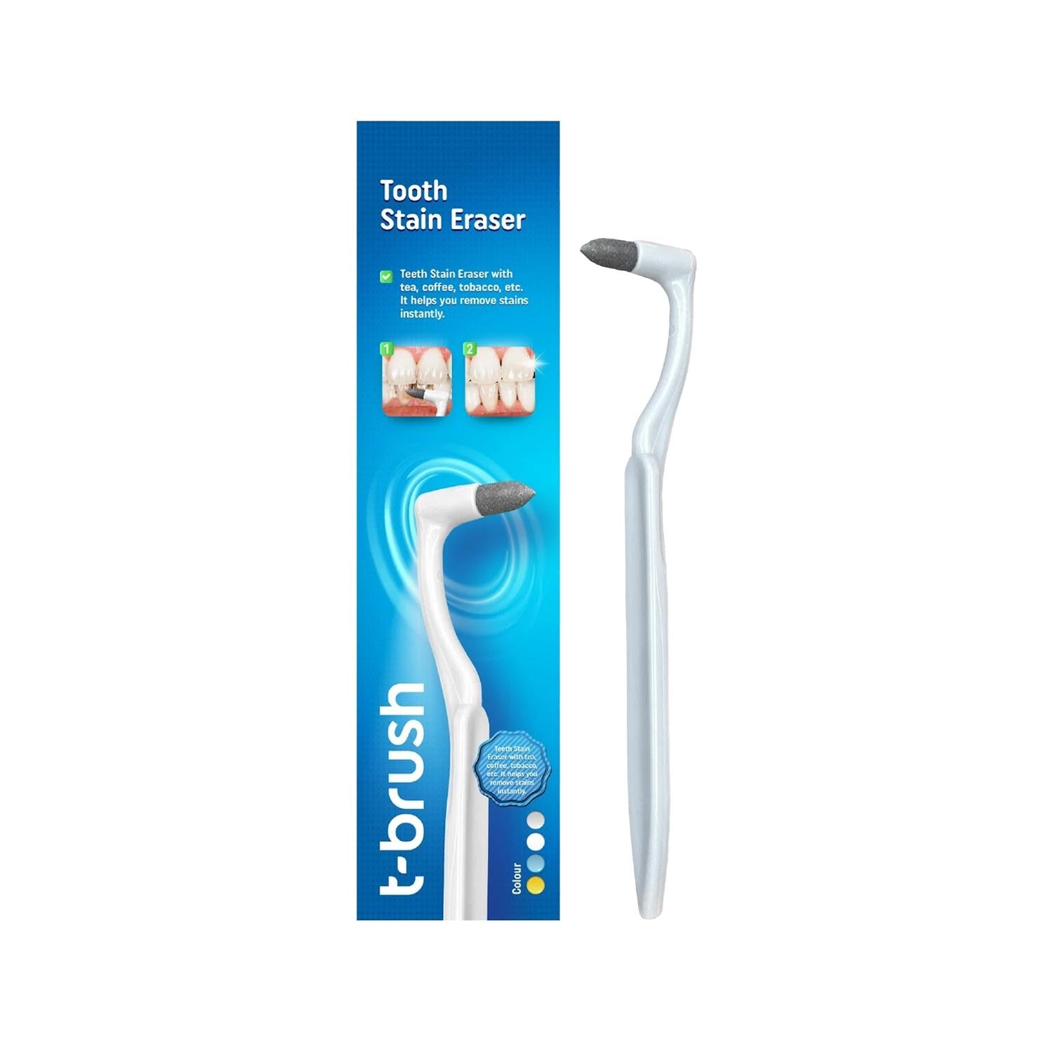 T-Brush Teeth Whitening and Stain Removal Manual Toothbrush for Enhanced Oral Hygiene