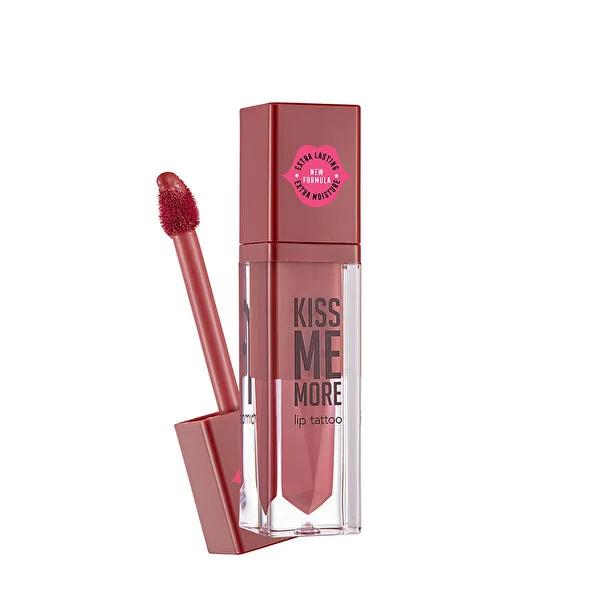 Flormar Kiss Me More 022 Rosewood Liquid Lipstick: Long Lasting, Transfer-Proof Matte Color with Intense Pigment & 24H Moisture