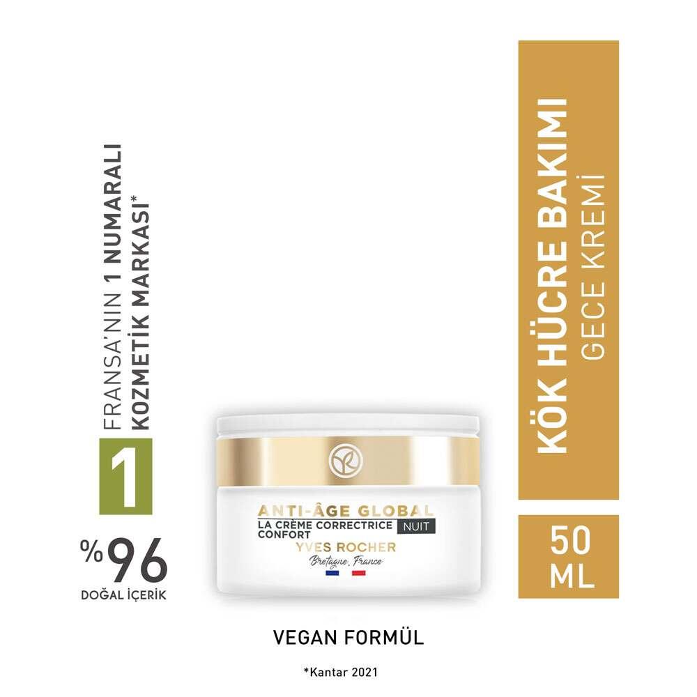 Night Cream - Anti-Age Global Renewing Anti-Aging Herbal Stem Cell Care Anti-Aging Night Cream