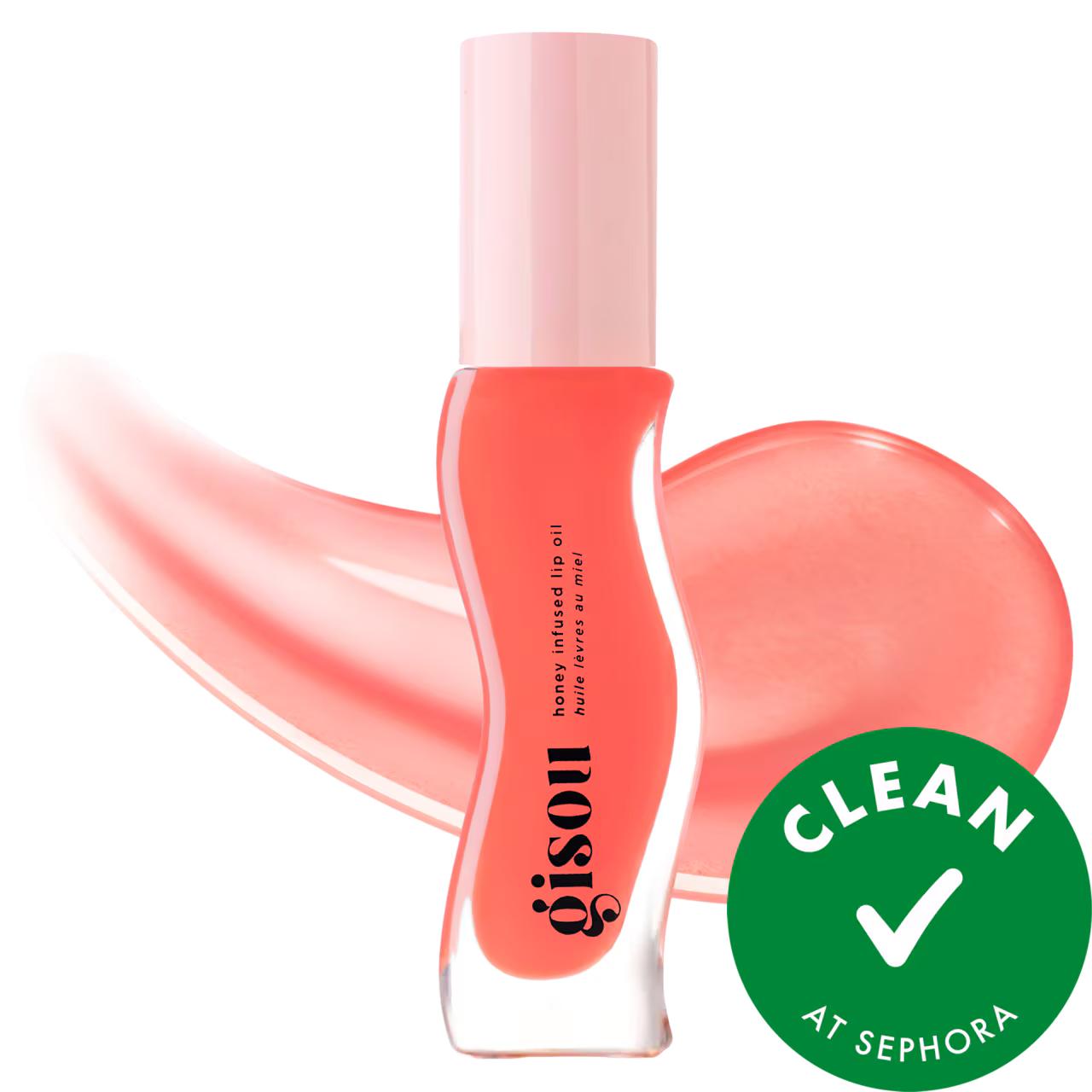 Gisou Honey Infused Hydrating Lip Oil - High-Shine, Non-Sticky Formula for Natural Lip Hydration & Moisture Lock