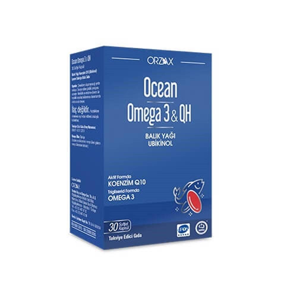 Orzax Ocean Omega-3 QH with Coenzyme Q10 - 30 Capsules