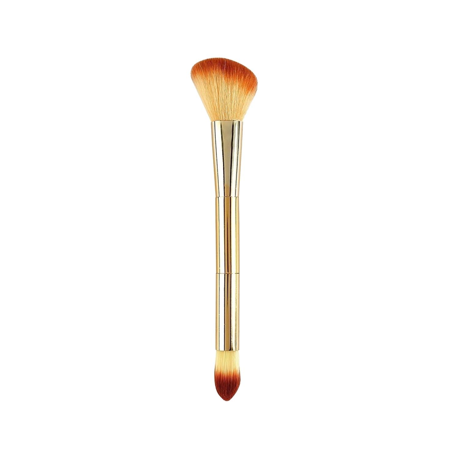 Lionesse Silver Collection Double-Sided Concealer Makeup Brush for Precise Application