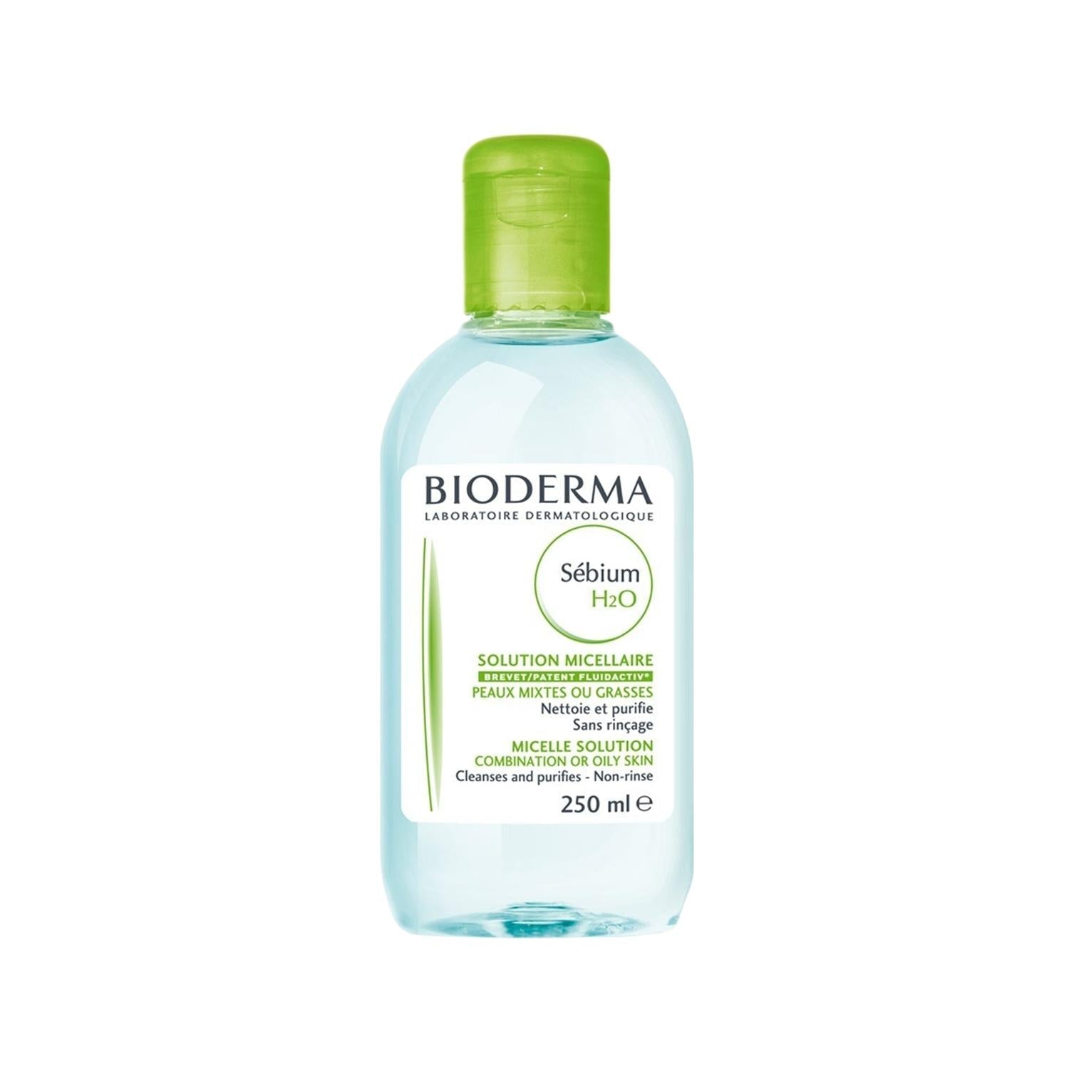 Bioderma Sebium H2O Micellar Water - Gentle Skin Cleanser for Sensitive Skin, 8.45 fl oz