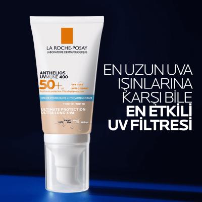 La Roche-Posay Anthelios UVmune 400 Tinted Sunscreen SPF 50+ - Hydrating, Sensitive Skin Friendly