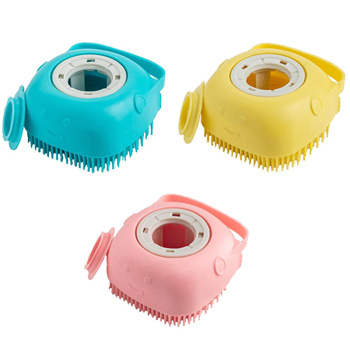 The Bath Bunny Silicone Body Brush with Shampoo Dispenser: Exfoliating, Massage & Soft Scrubbing for Radiant Skin