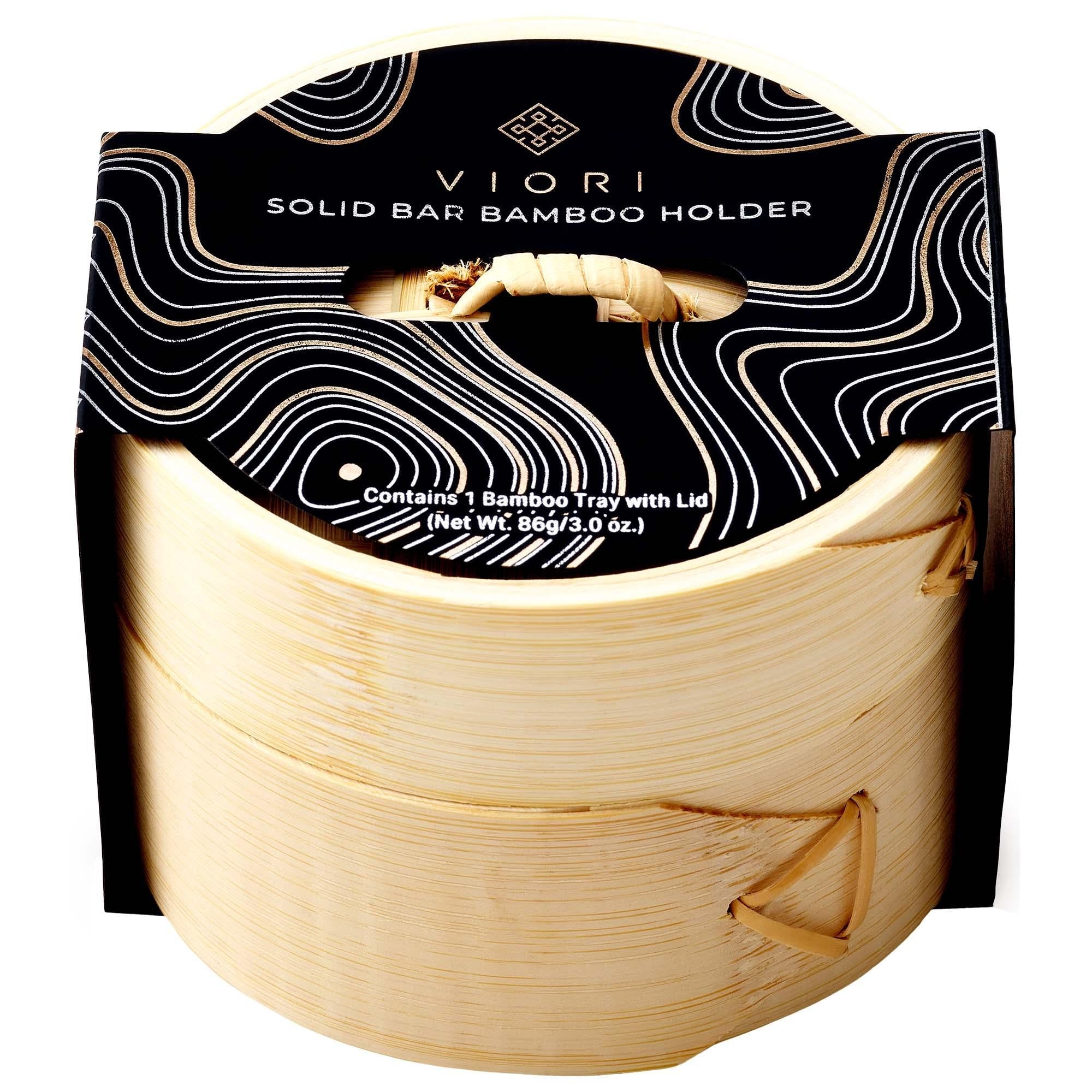 Viori Bamboo Shampoo & Conditioner Bar Holder - Eco-Friendly, Sustainable Soap Dish - Plastic-Free Bathroom Storage