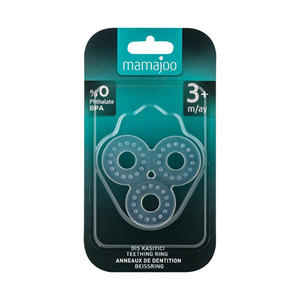 Mamajoo BPA-Free Silicone Baby Teether Toy - Soothes Sore Gums, Easy to Clean, Non-Toxic Teething Relief for Infants