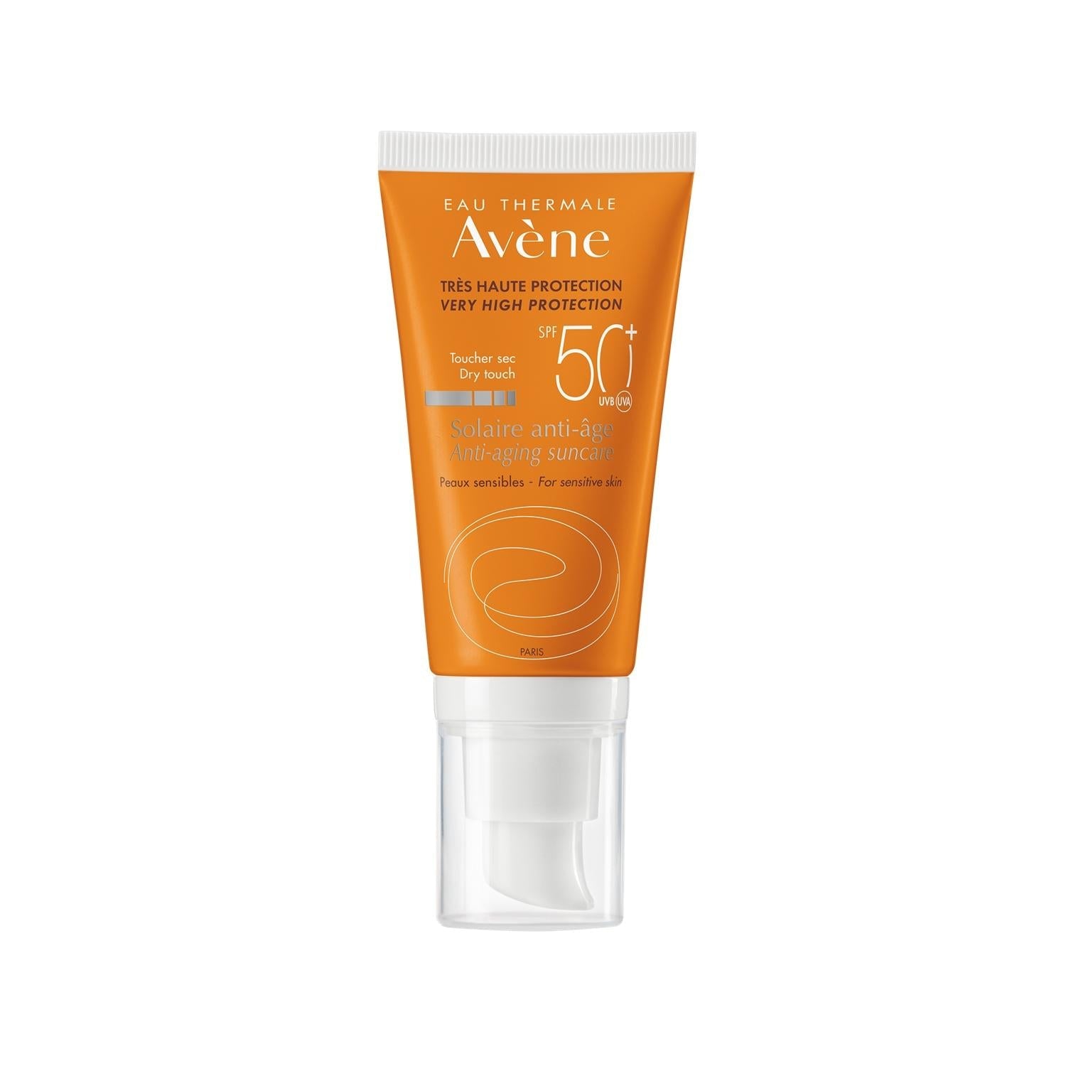 Avene Anti-Aging SPF 50+ Sunscreen - Protects Against UVB Rays, Reduces Fine Lines & Wrinkles - 1.69 fl oz