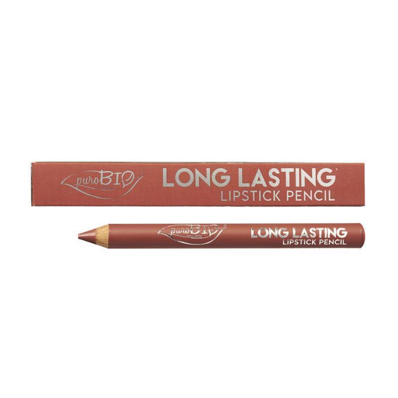 PuroBio Long Lasting Lipstick Pencil - Matte Finish, Moisturizing Lip Color with Coconut Oil & Vitamin E