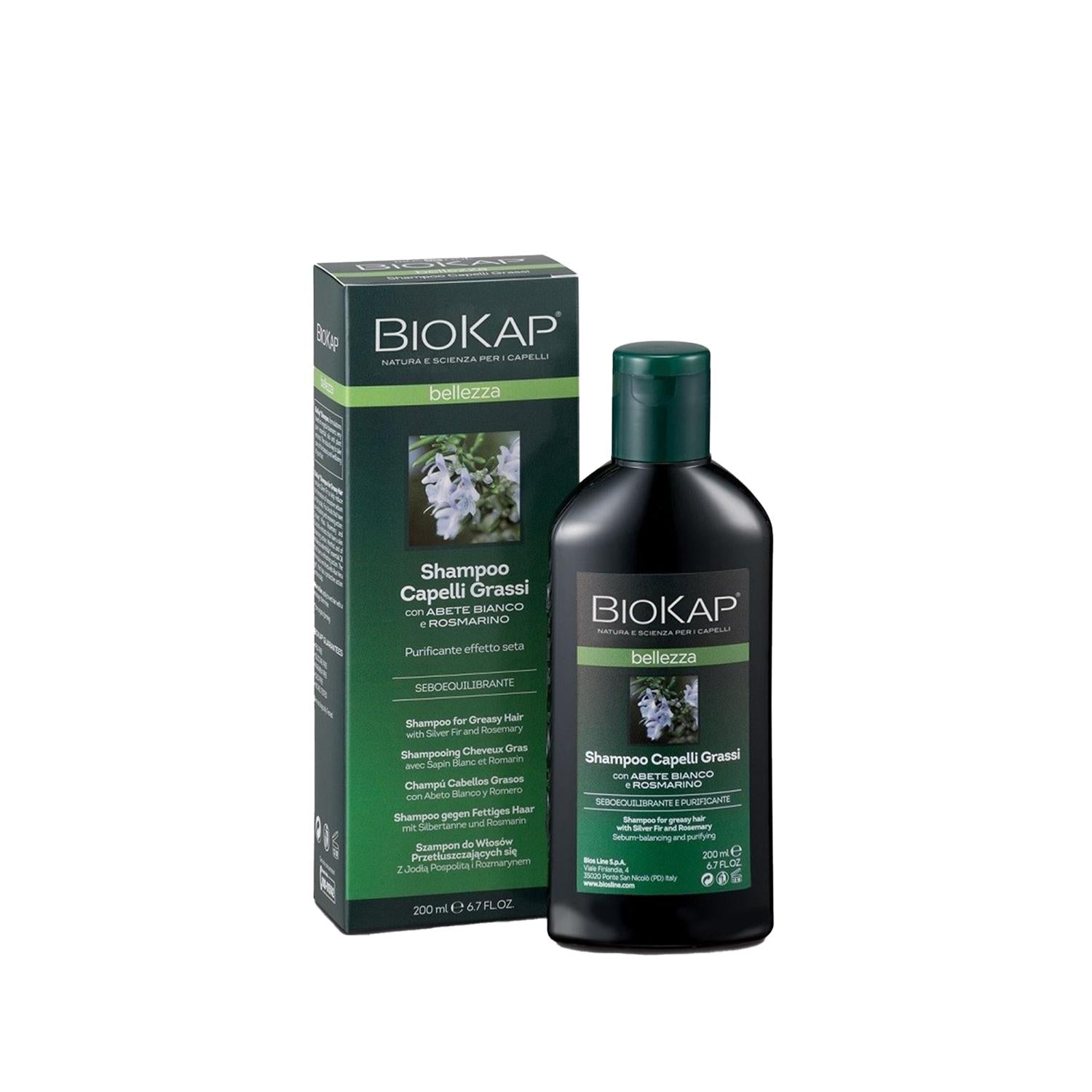 Biokap Shampoo for Oily Hair - 6.76 fl oz, Effective Oil Control & Affordable