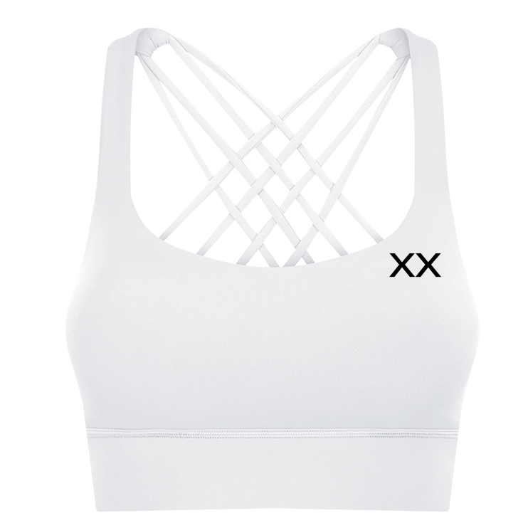 BLACKOUT BARBELL Ryla Bra (White) — main product shot