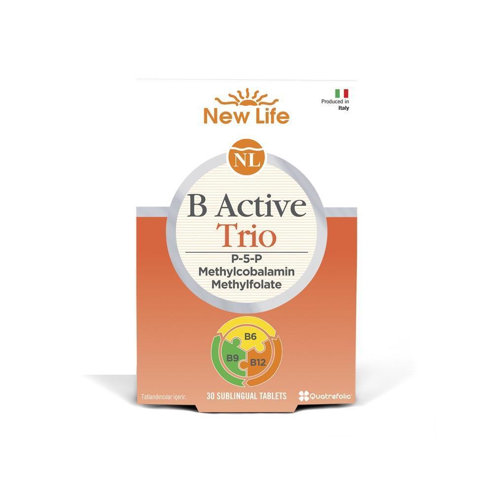 New Life B Active Trio Dietary Supplement for Nutritional Support and Energy - 30 Capsules