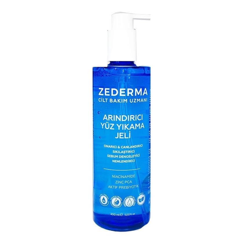 Zederma Facial Cleansing Gel - Alcohol-Free, Prebiotic Skincare for Oily, Sensitive Skin