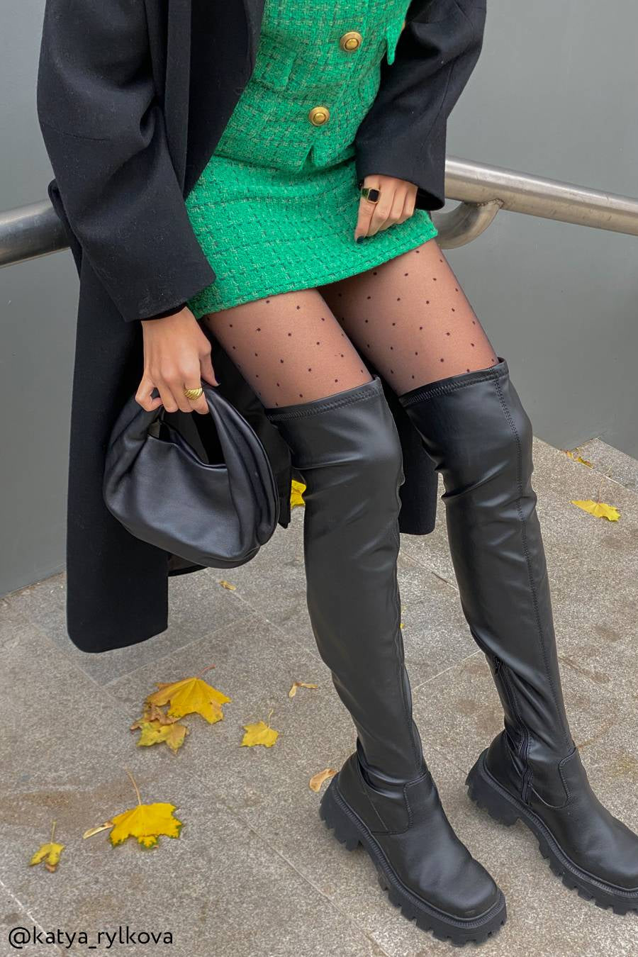TheRanok.com Fantasy Tights Conte Dots - Polka Dots — back view