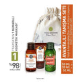 Yves Rocher Travel Size Personal Care Set - Oat & Buckwheat Skincare, Prebiotic Shampoo for Damaged Hair
