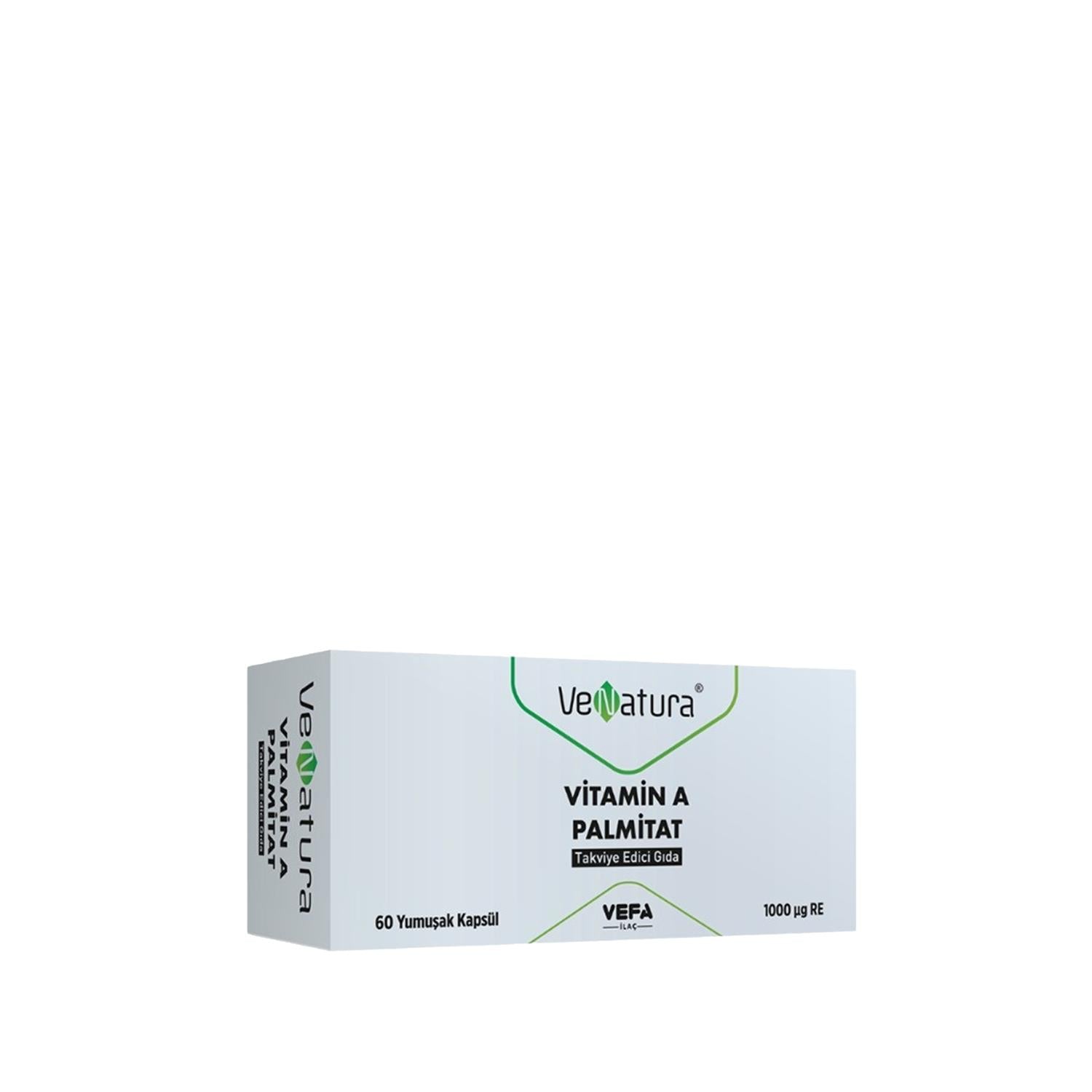 VeNatura Vitamin A Palmitate Supplement - 60 Softgels for Immune Support & Vision Health