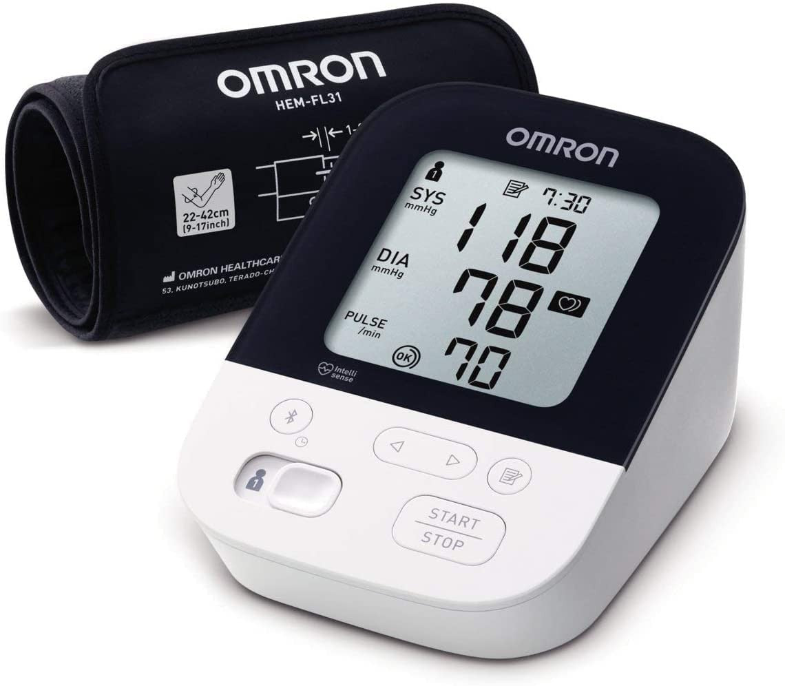 Omron M4 HEM-7155T-EBK Plus Upper Arm Blood Pressure Monitor - B084YW52DR