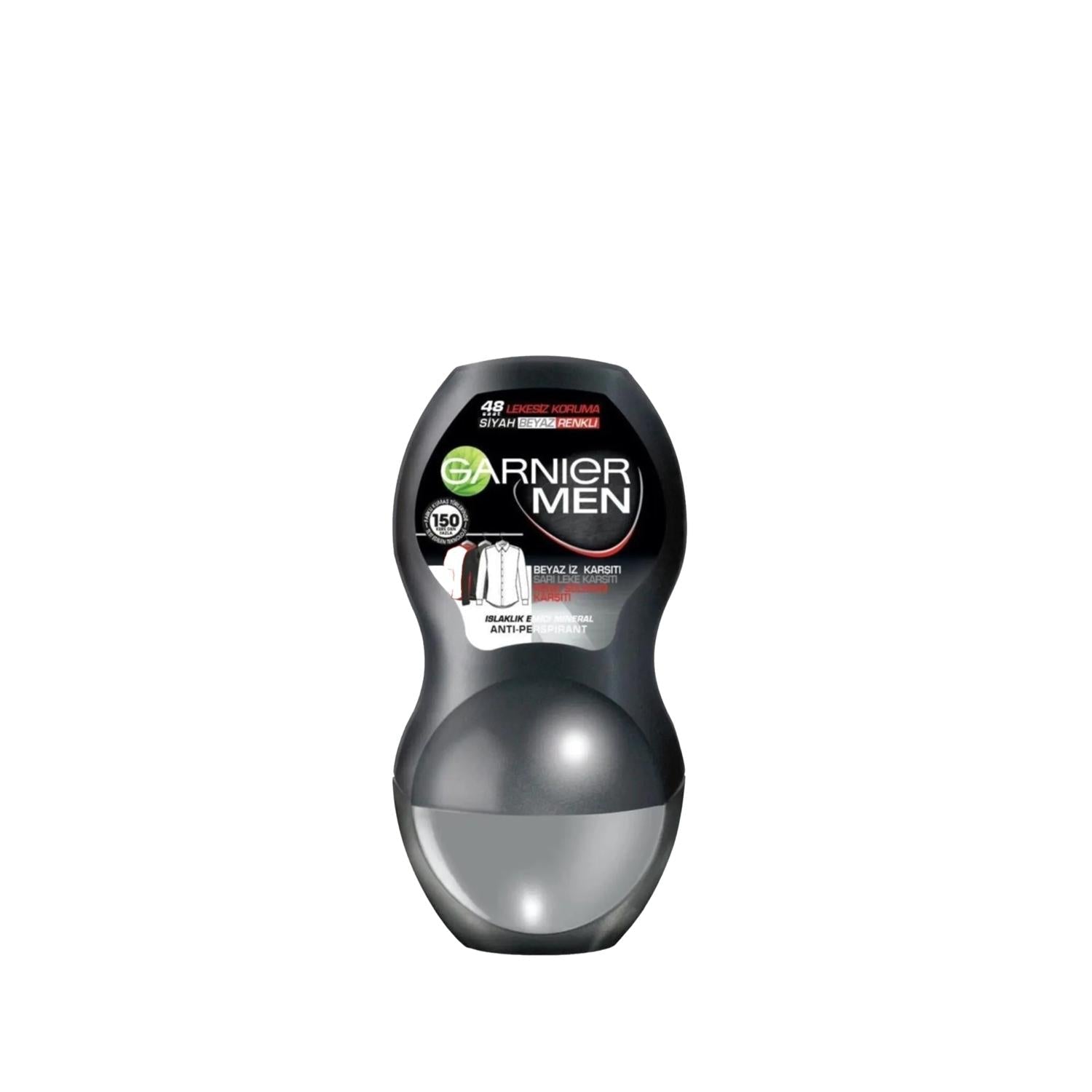 Garnier Men Stain Protection Roll On Deodorant - Stain Protection for Men, 1.69 fl oz